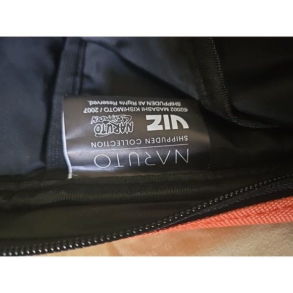 Naruto Uzumaki Leaf Printed Skate Straps Backpack Bioworld NEW W/tags Anime Bag - Picture 8 of 8